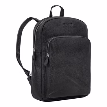 "Jona" Læder Rygsæk med Laptop Lomme 15,6" Stort Vintage Design