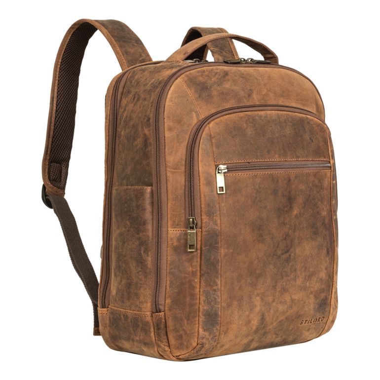 "Floyd" Business Backpack Leather Vintage up to 16.2 Inches