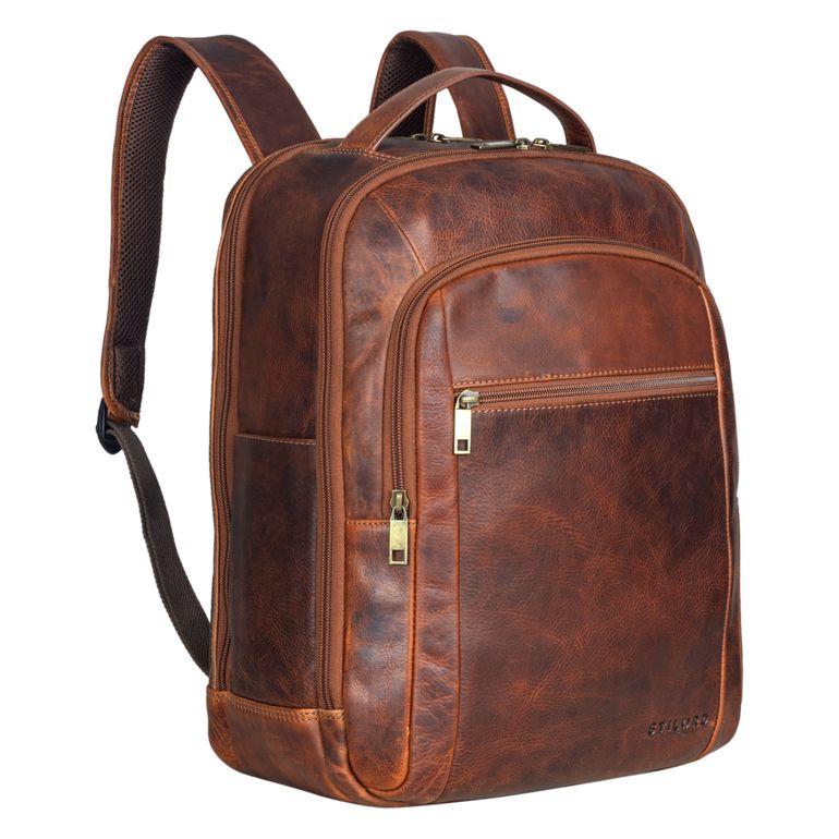 "Floyd" Business Backpack Leather Vintage up to 16.2 Inches