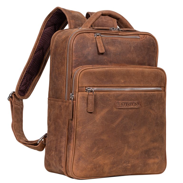 "Kaya" Notebook Backpack Leather 14 inch