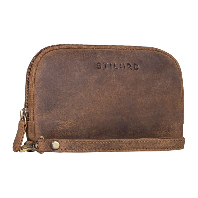  "Maeve" Leather Wristlet Purse