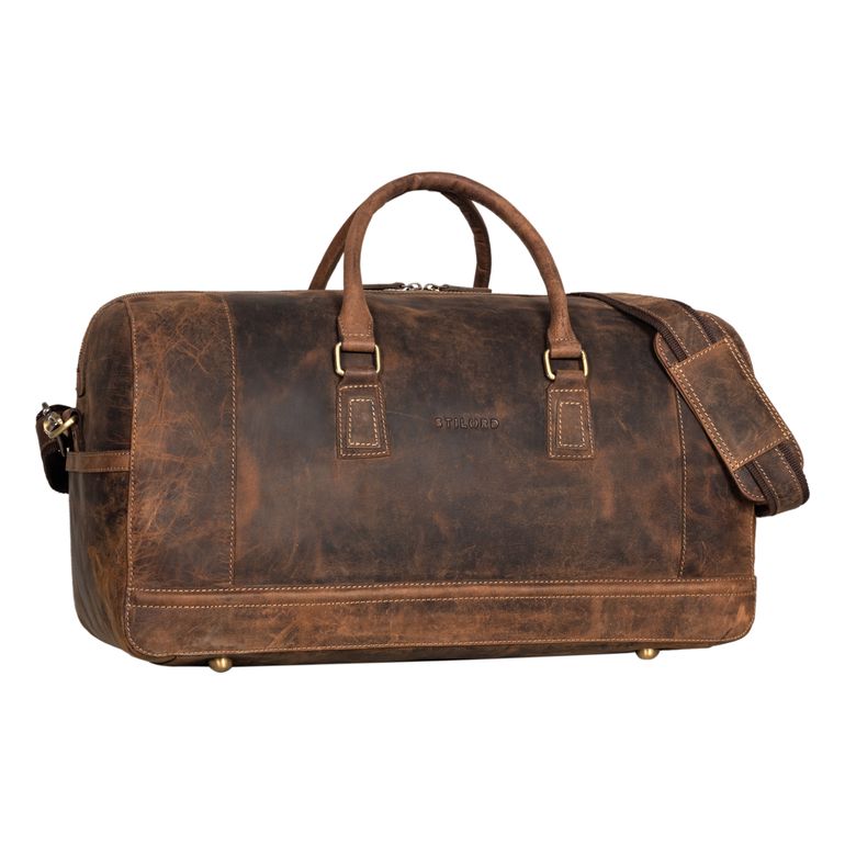  "Edson" Leather Weekender Men Women