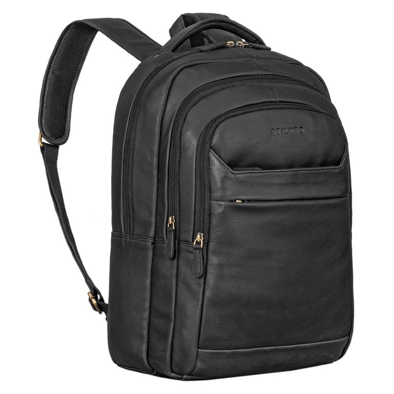 "Keno" Leather Backpack with Laptop Compartment 15,6 Inch