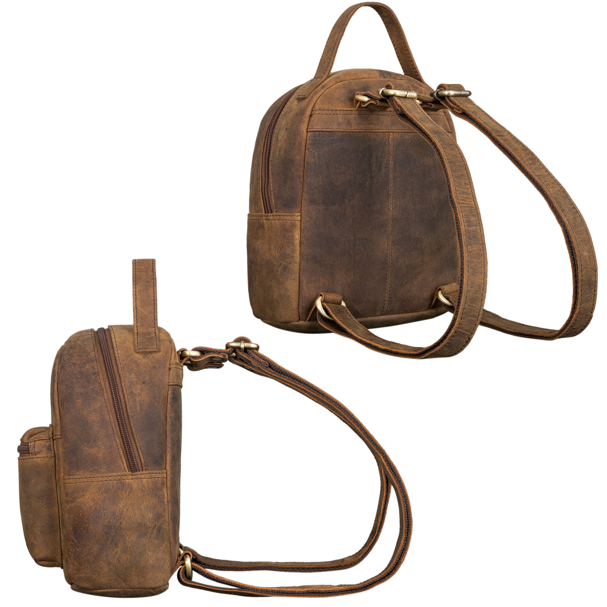 STILORD 'Wilma' Leren Rugzak Voor Vrouwen - Elegant En Praktisch - Vintage Look - Echt Leer