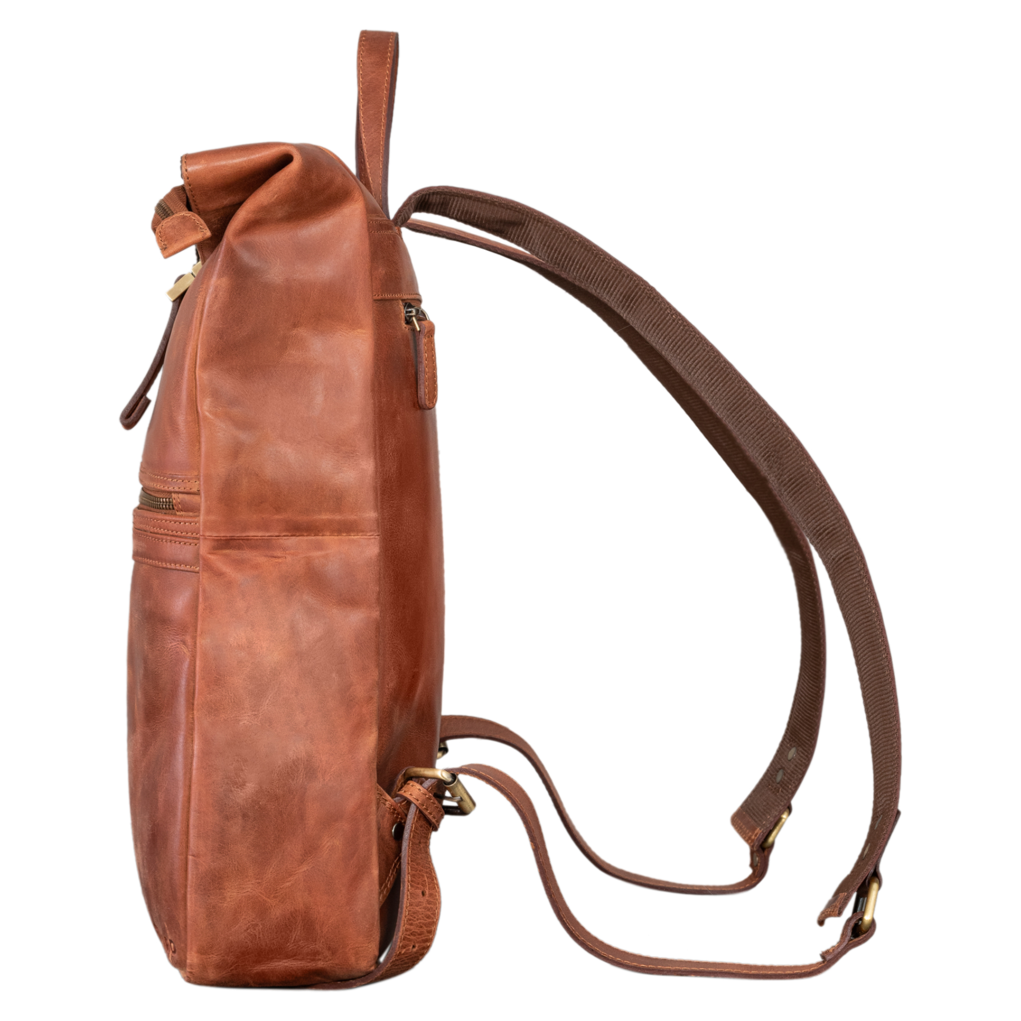 "Edmund" Rolltop Backpack Leather Men and Women | STILORD