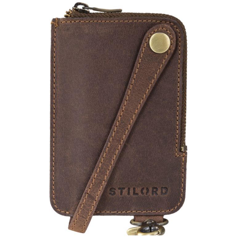 "Eamon" Leather Key Case with Carabiner