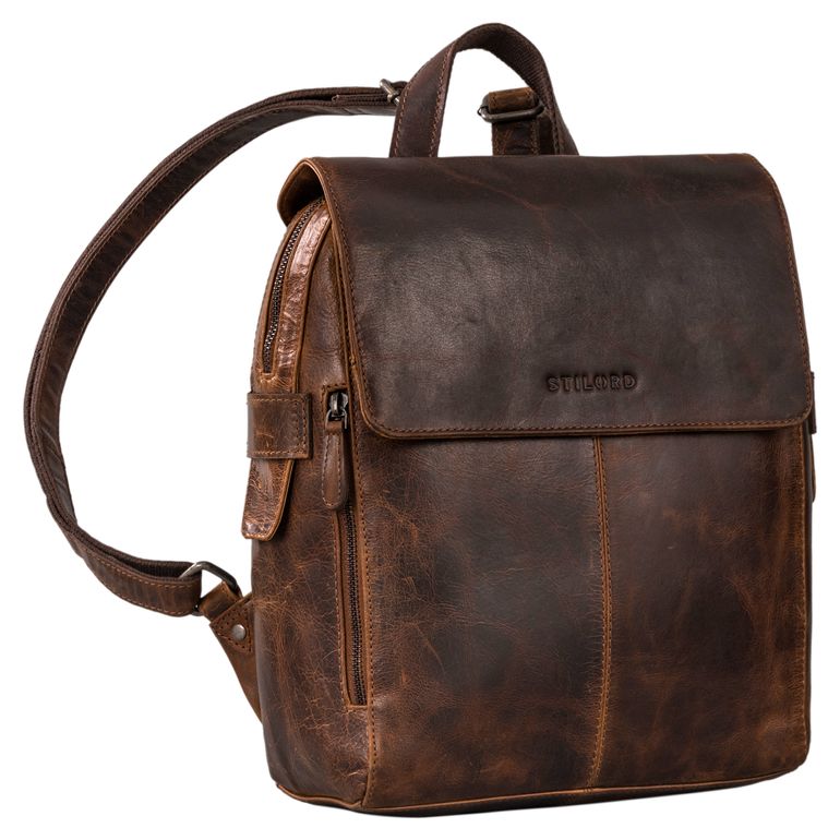 "Darcy" Day Backpack Leather Vintage