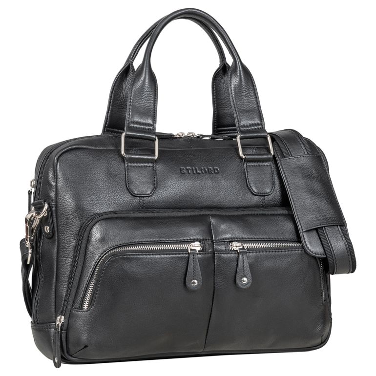 "Sheldon" Smart Briefcase Men and Women Leather