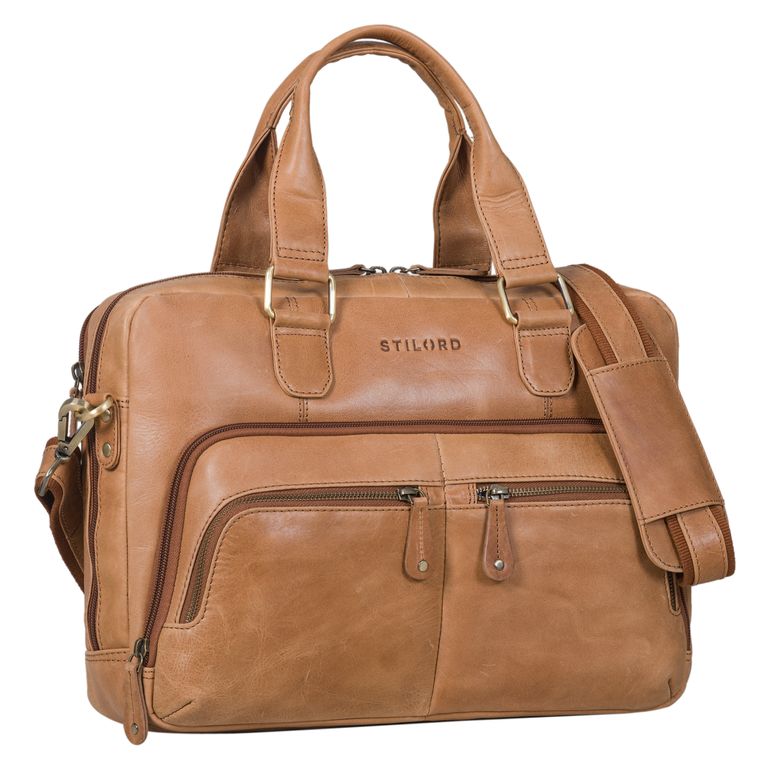 "Sheldon" Smart Briefcase Men and Women Leather