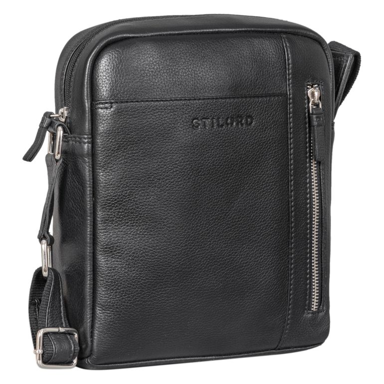 "Clint" Bolsa Ombro Luxo Homem Pequena em Pele