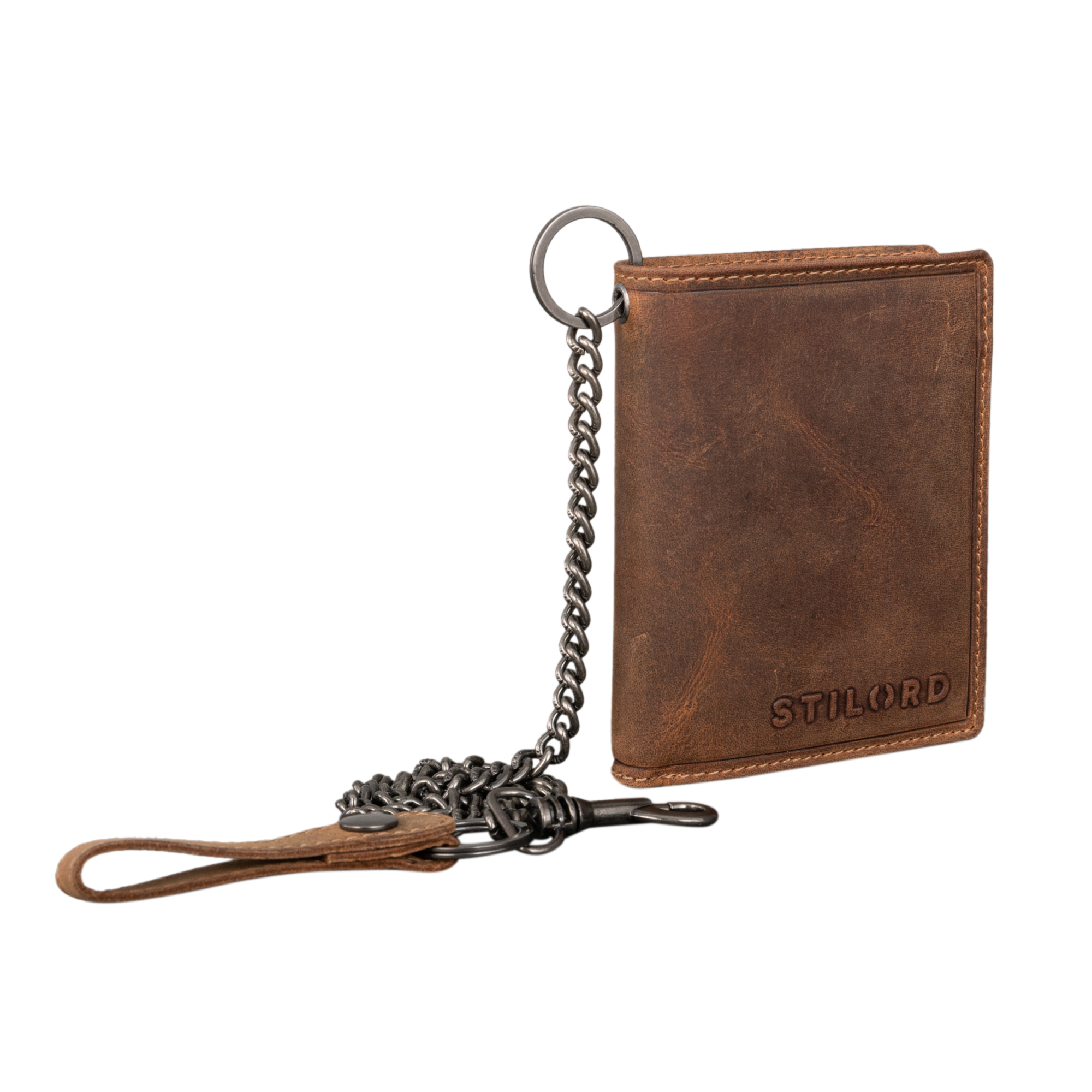 "Mick" Leather RFID Wallet with Chain STILORD
