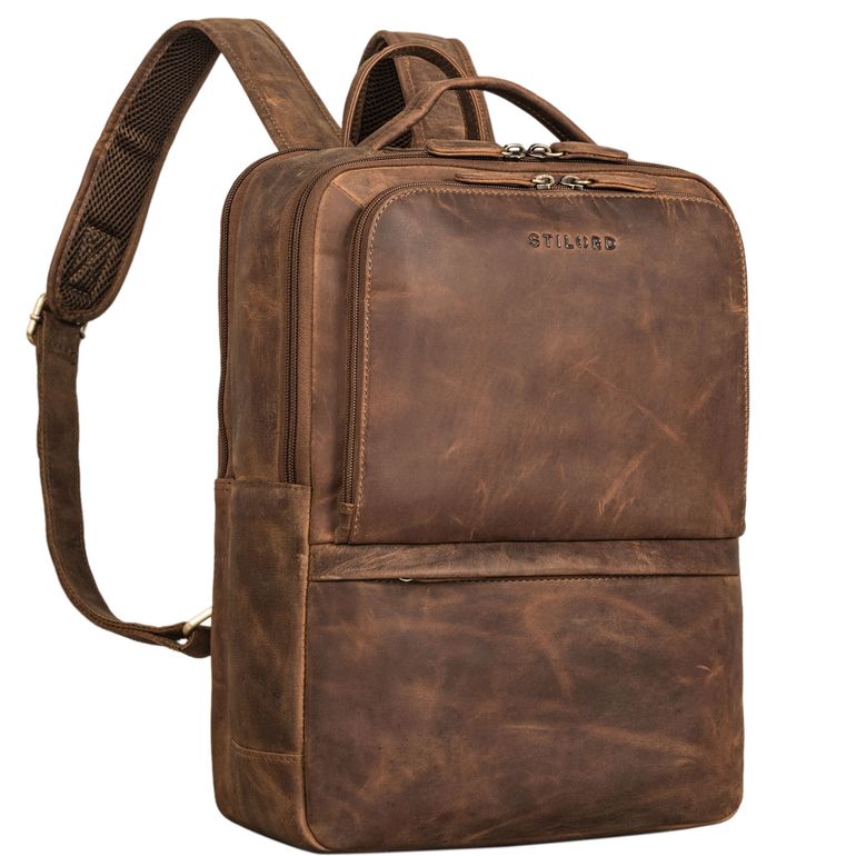 "Albert" Quality Leather Business Backpack