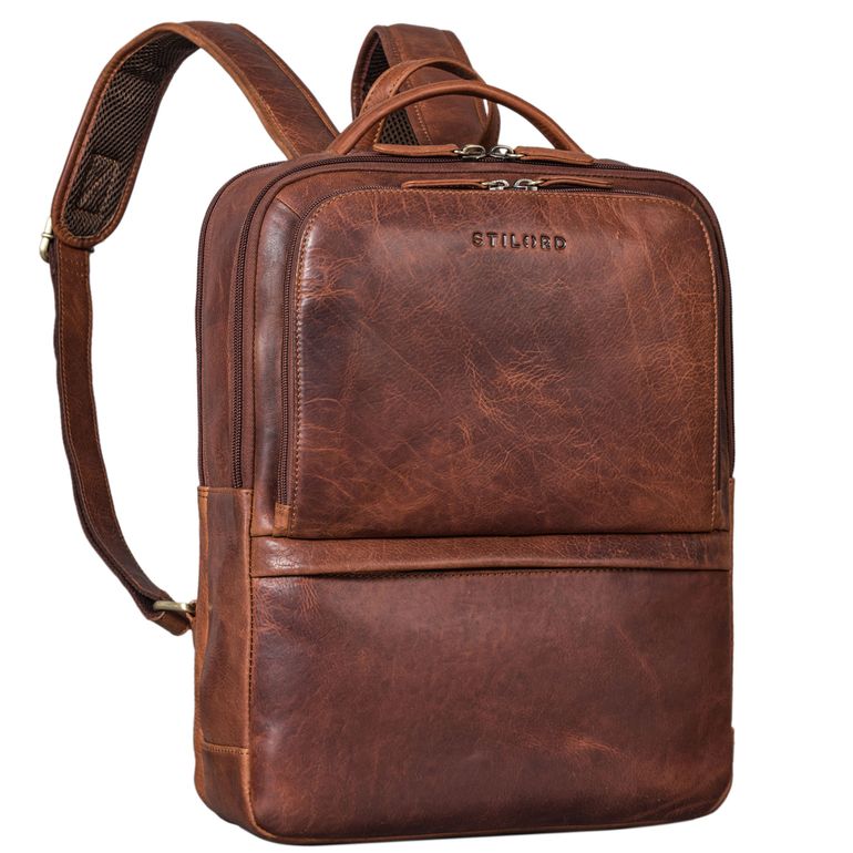 "Albert" Quality Leather Business Backpack