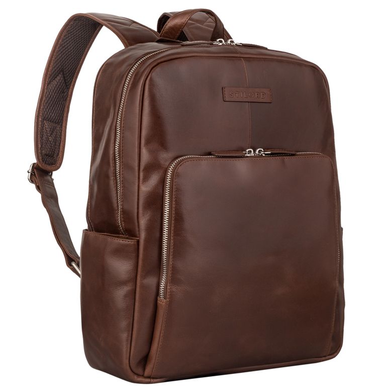Mariano" Stylish Notebook Backpack 15.6" Leather