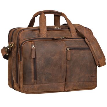 "Arnold" Spacious Leather Laptop Bag