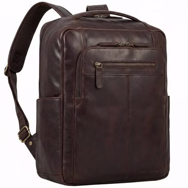 "Guido" Exkluzívny obchodný kožený batoh 15,6 palca veľký