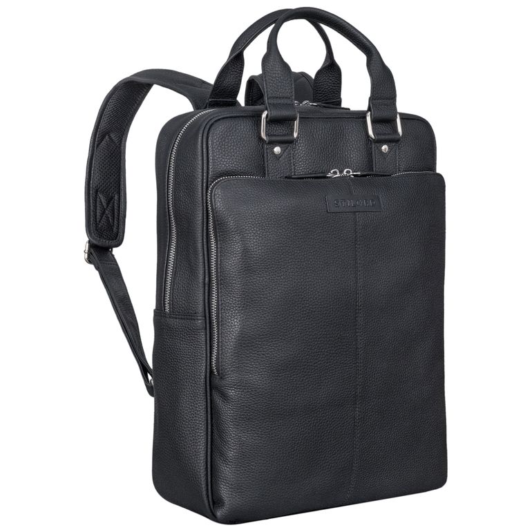 "Ingo" Slim Leather Laptop Backpack