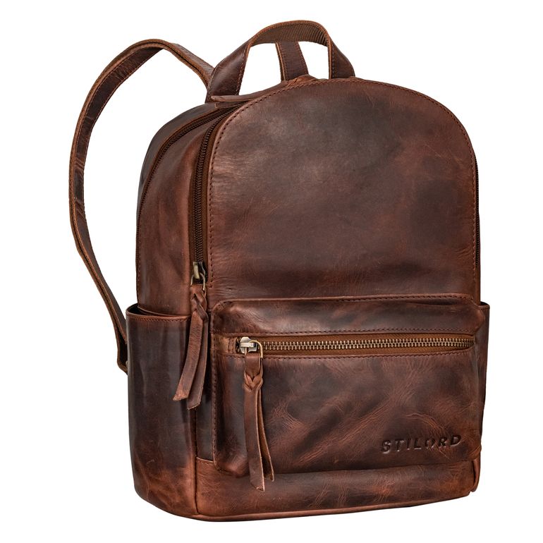 "Karolina" Leather Backpack Ladies Sporty