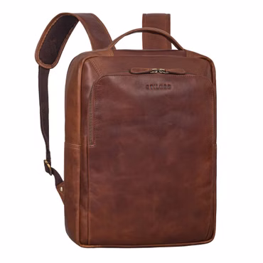 "Martin" Única Mochila Para Portátil em Pele de 13-14 Polegadas "Martin" Única Mochila Para Portátil em Pele de 13-14 Polegadas