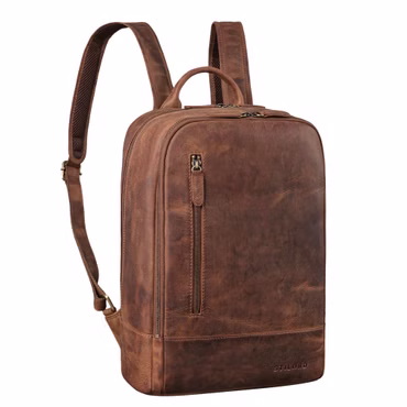 "Phillip" Stylish Leather Laptop Backpack 15.6 inch