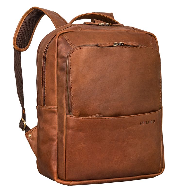 "Thomas" Leather Notebook Backpack 17 inch