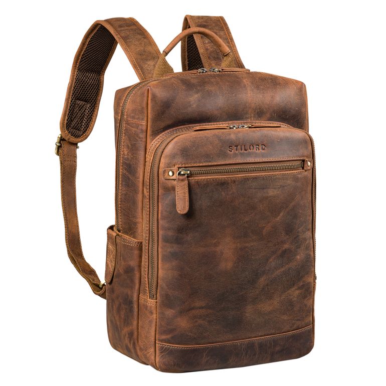 "Yuki" Leather Backpack Men Business