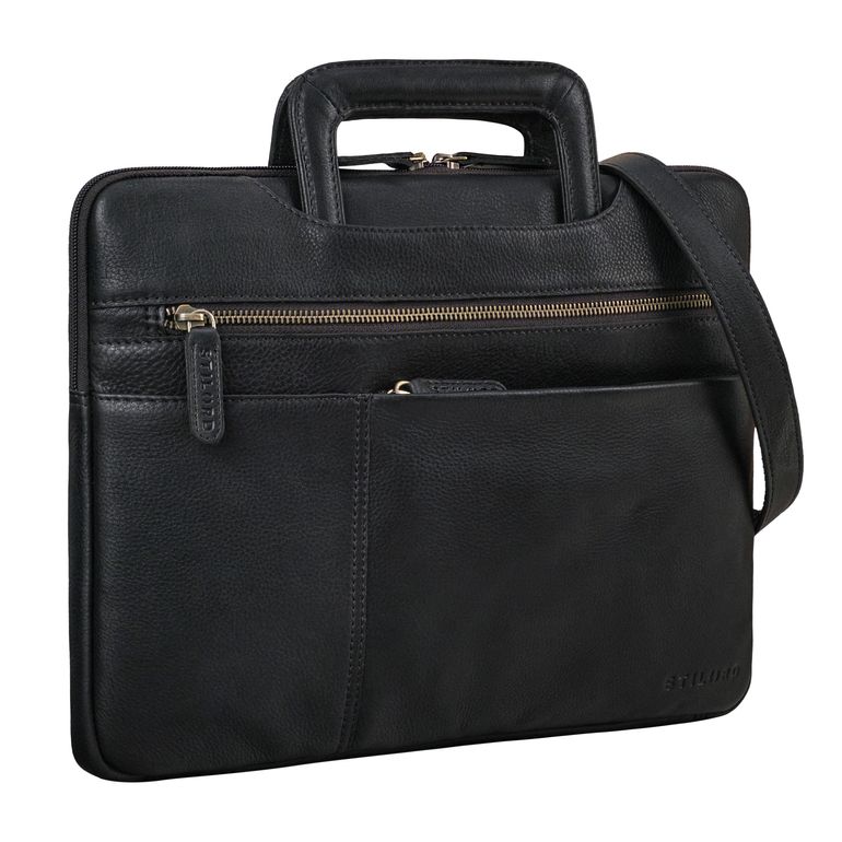 "Cole" Laptop Bag Leather Men Slim