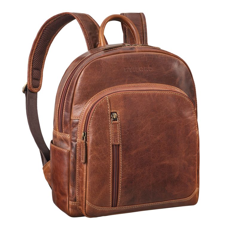 "Bente" Vintage backpack leather women 