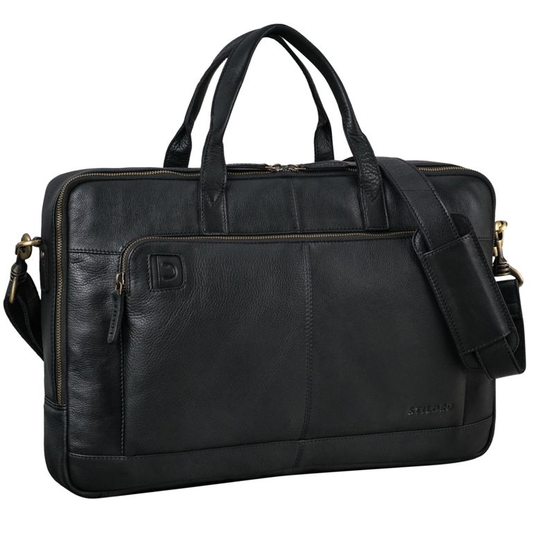 "Timothy" Elegant Leather Laptop Bag 17 Inch