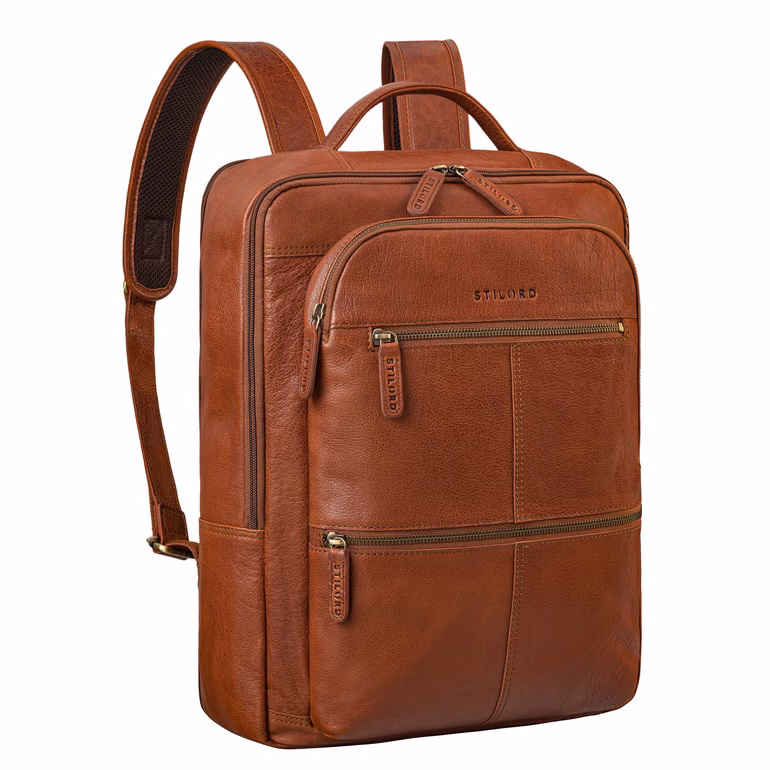 "Coryo" Leren Laptop Rugtas 17 inch 