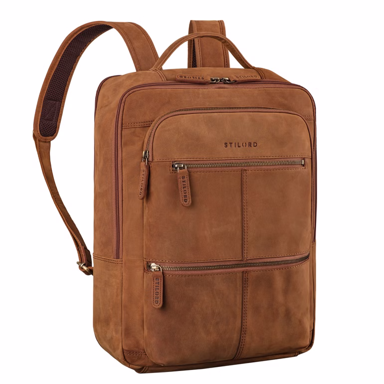"Coryo" Leren Laptop Rugtas 17 inch 
