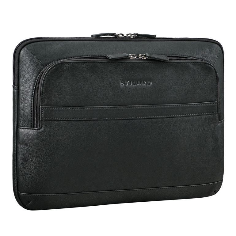 "Haven" 2-in-1 Laptop Sleeve 14 Inch Leather