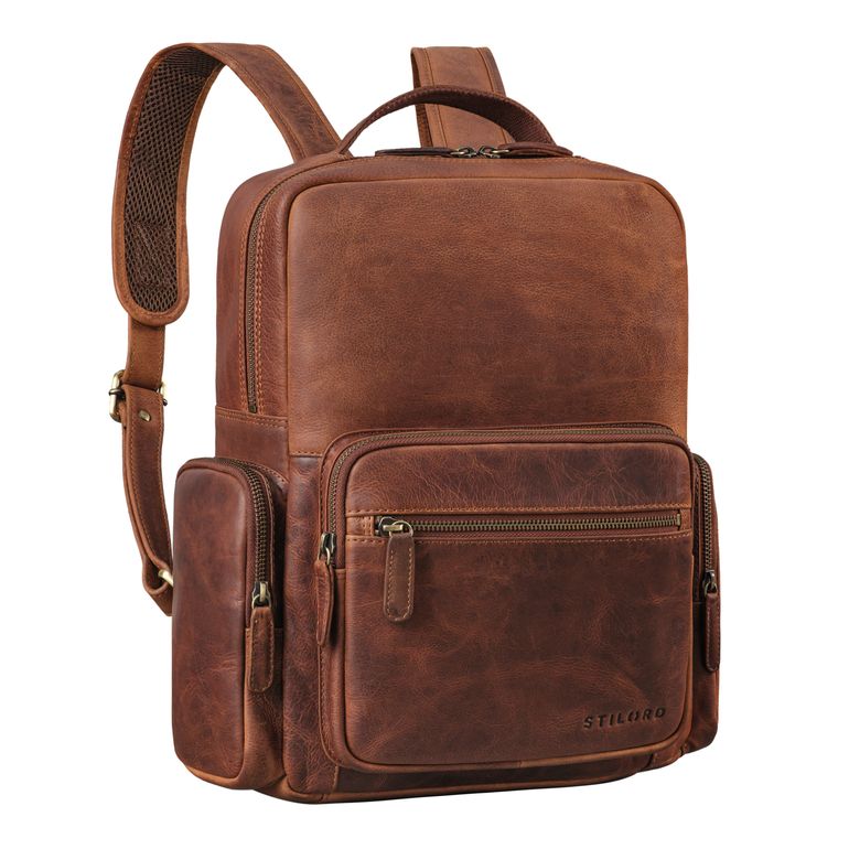 "Raphael" business leather backpack large 