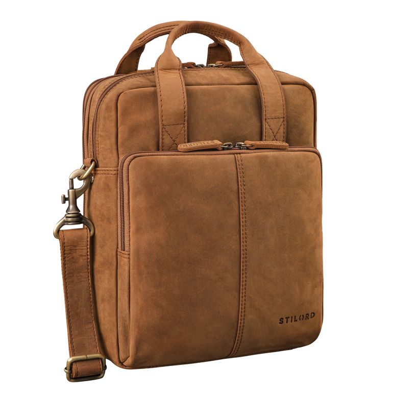 "Dave" Travel Laptop Bag Men Leather