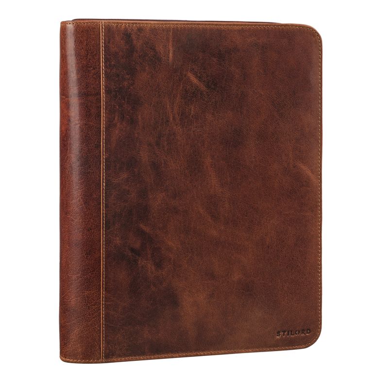 "Tate" Vintage Document Organiser A4 Leather