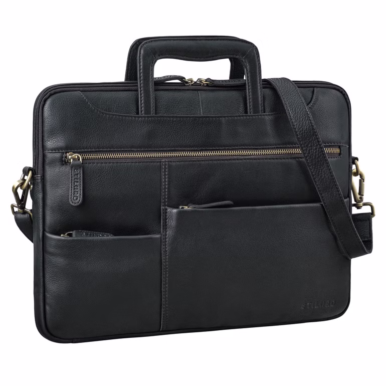  "Farleigh" Leather Laptop Bag 15.6 inch