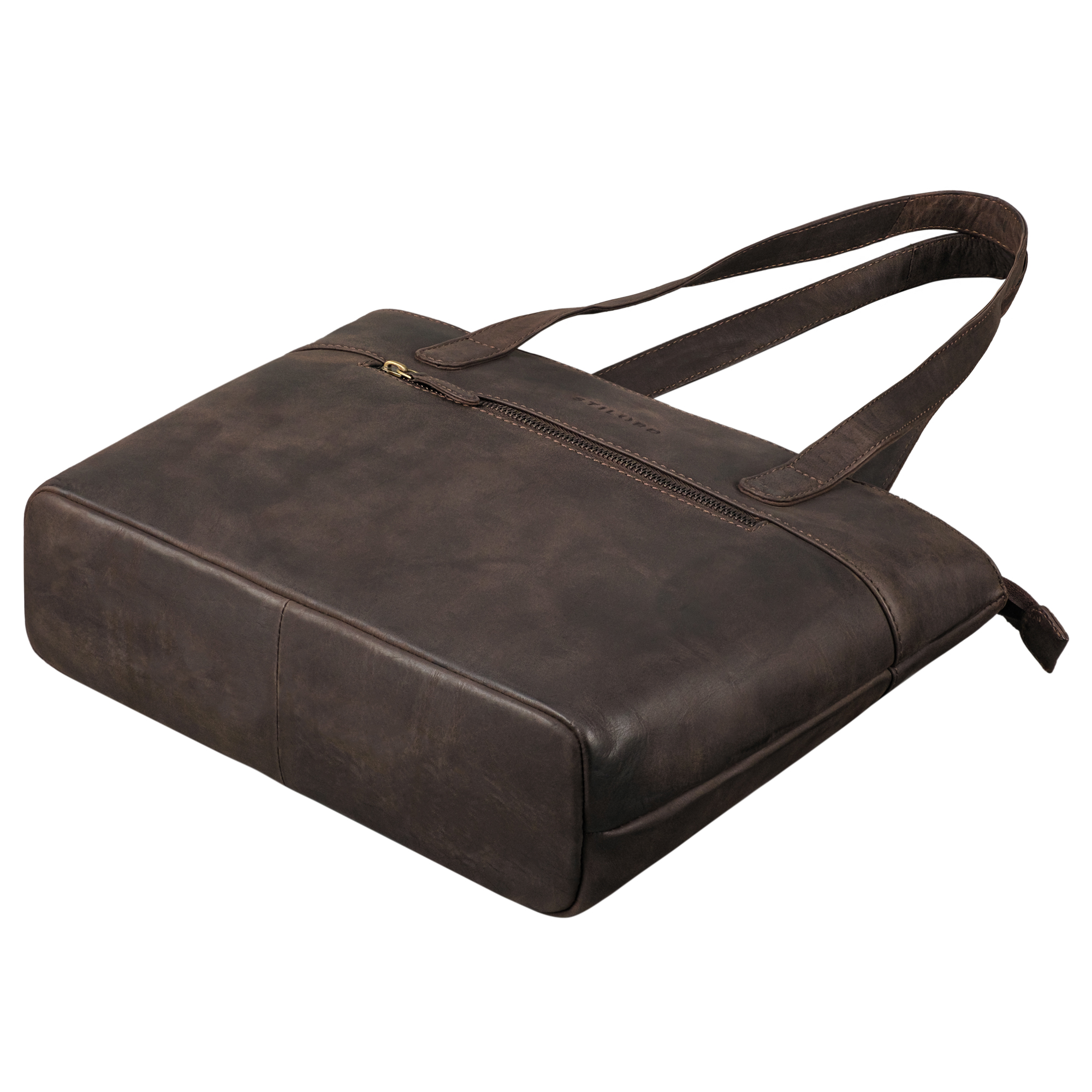 Sac Week-end Vintage Cuir Homme STILORD 'Myles' - 54x25x28cm - Bandoulière Amovible
