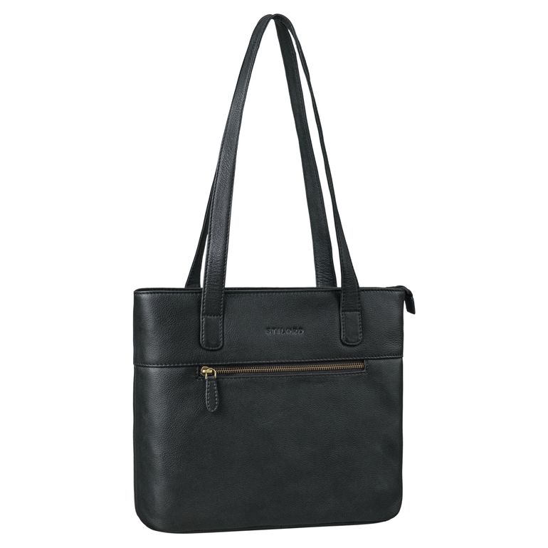 STILORD "Madison" Vintage Shopper Tote Bag Leather