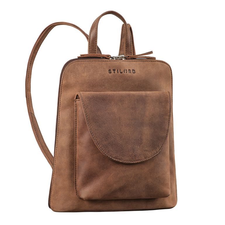 "Bernice" Elegant Womens Leather Backpack