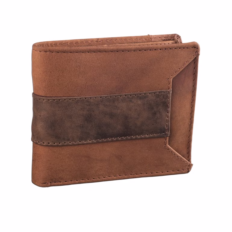 Carteira de Couro Orange Brown