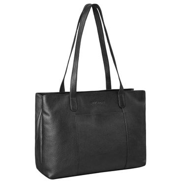 "Courtney" Vintage lædertaske Ladies Shopper Large med lange håndtag