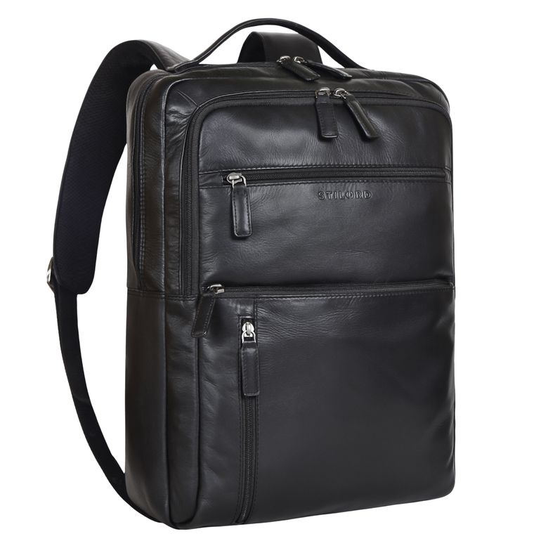 "Brad" Leather Laptop Backpack 15.6 Inch Men Women