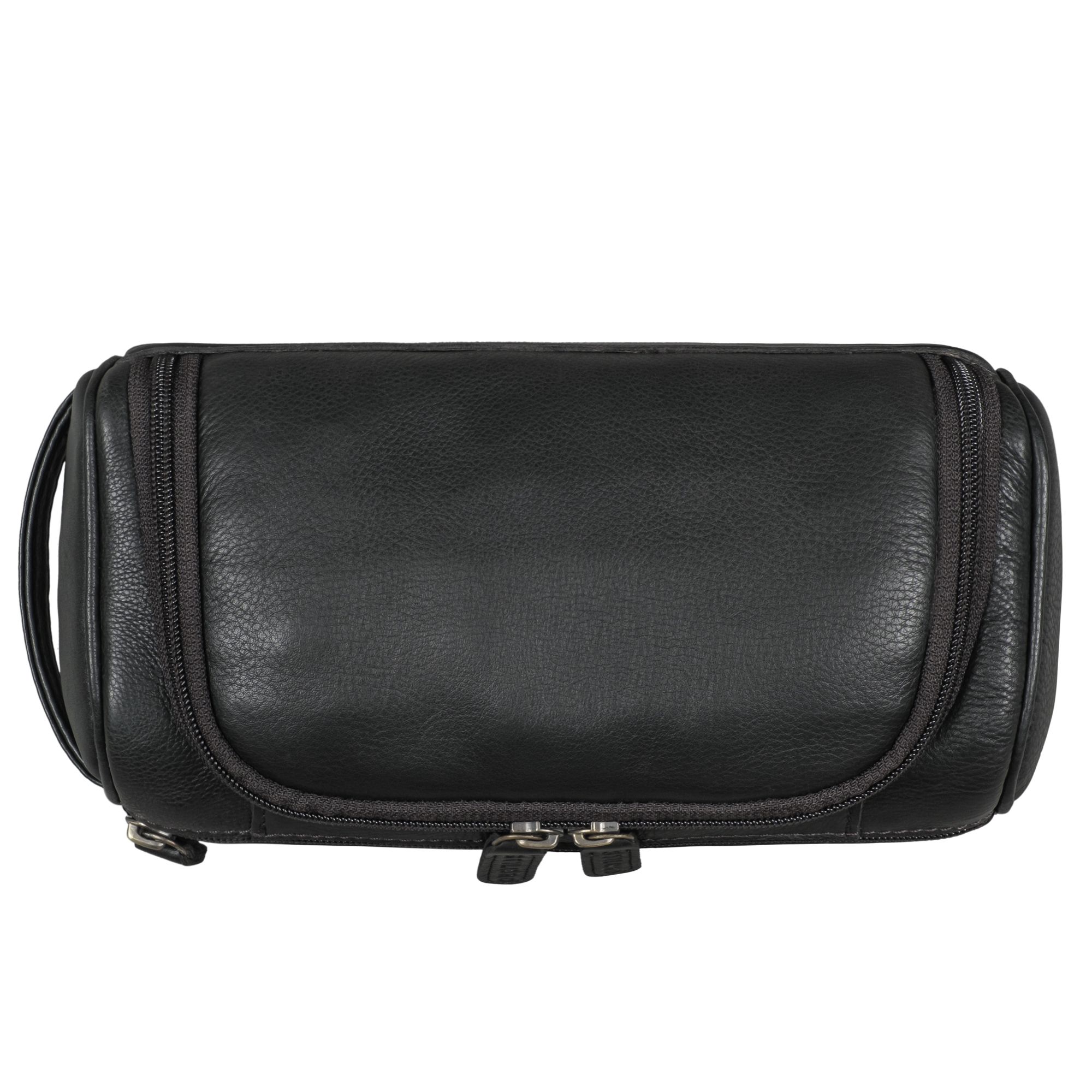 STILORD Aden Lederen Toilettas Groot Wastas Reizen Cosmetische Tas Waszak Vintage Necessaire Echt Leer Kleur:kara - cognac