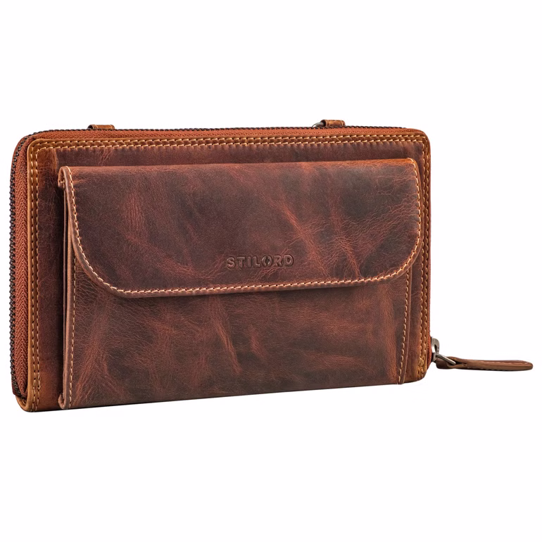 "Monica" Leather Wallet with Mobile Phone Compartment "Monica" Leather Wallet with Mobile Phone Compartment