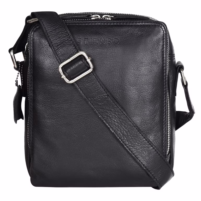 "Lorand" Bolsa Masculina de Couro Transversal Estilo Vintage Único
