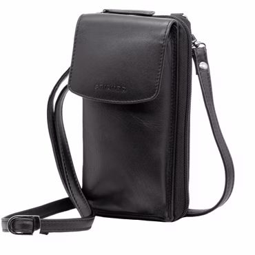 "Jule" Bolsa De Couro Para Telemóvel Com Carteira De Ombro Feminina