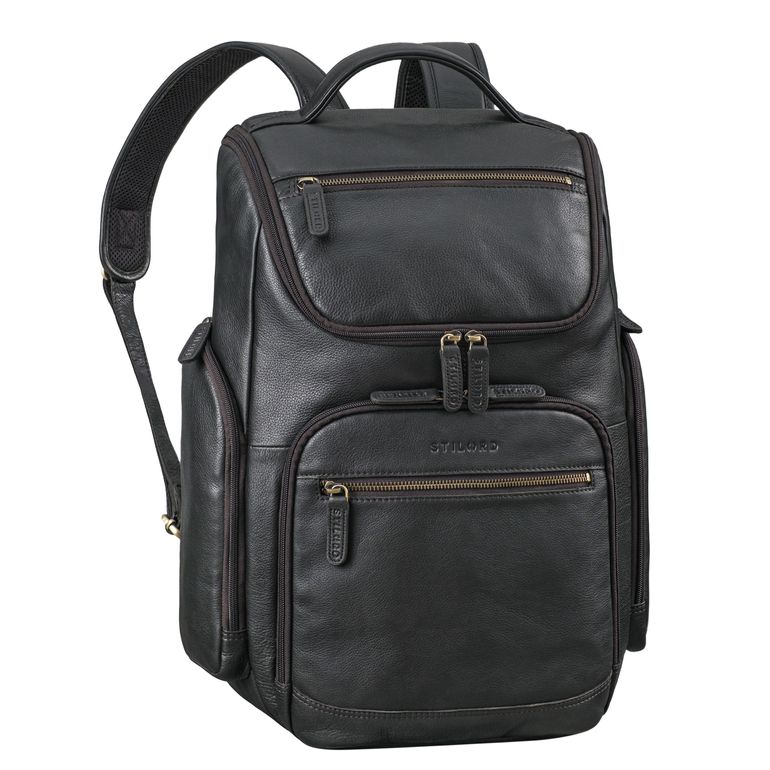 "Reggie" XL Leather Backpack Men 15 - 17 inch