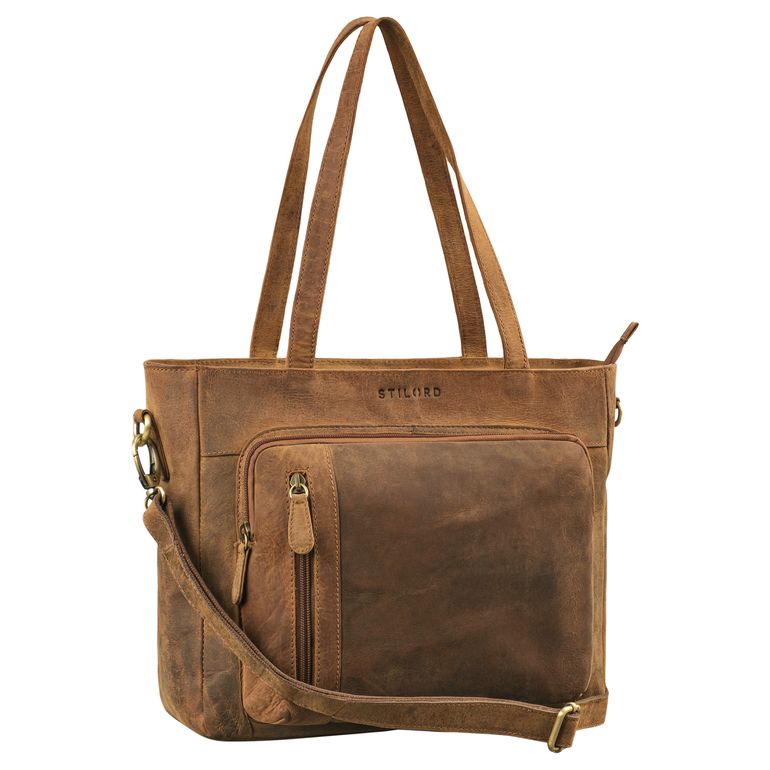 „Doro“ Leer Shopper Dames Handtas