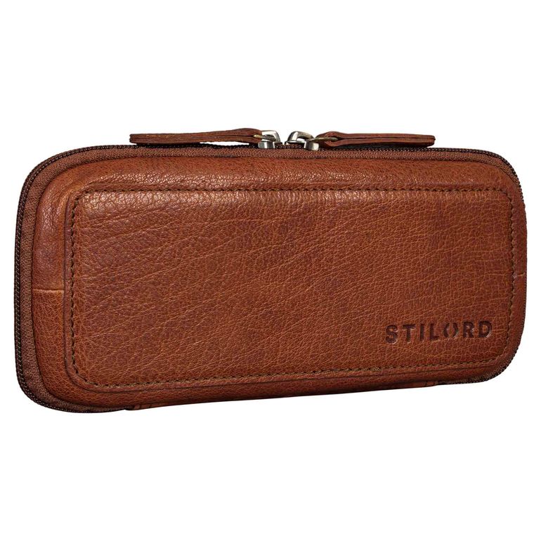 "Scotty" Leren Etui Vintage met ritssluiting Hardcase