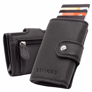 "Duke" Kožené Pánske Etui Na Karty RFID Ochrana Malá Peňaženka